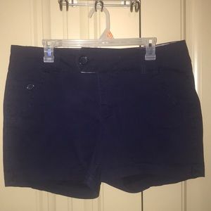 Navy Blue shorts with navy stitching detail Sz 14